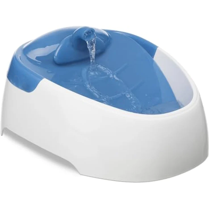 Trixie Wasserautomat Duo Stream 1 l, weiß-blau – Bild 2