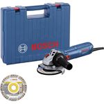 Bosch Professional GWS 12-125 (CC) Winkelschleifer + Diamanttrennscheibe (06013A6102) (125 mm) - 1200W 230V, 125mm.