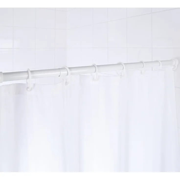 RIDDER Teleskop-Duschstange 110-245 cm, verstellbar, weiß, ohne Bohren, rostfreies Aluminium