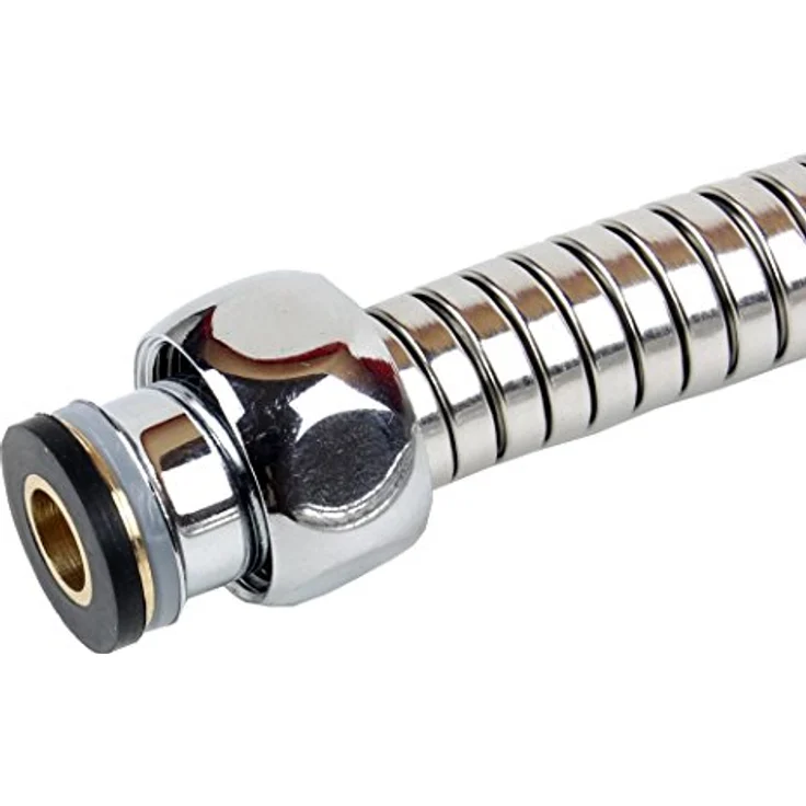 Sanixa JL1115CC Qualitäts Duschschlauch Edelstahl 150 cm | Brauseschlauch für Handbrause | Duschbrause Standart Anschluss | Gewinde für Badewanne – Bild 2