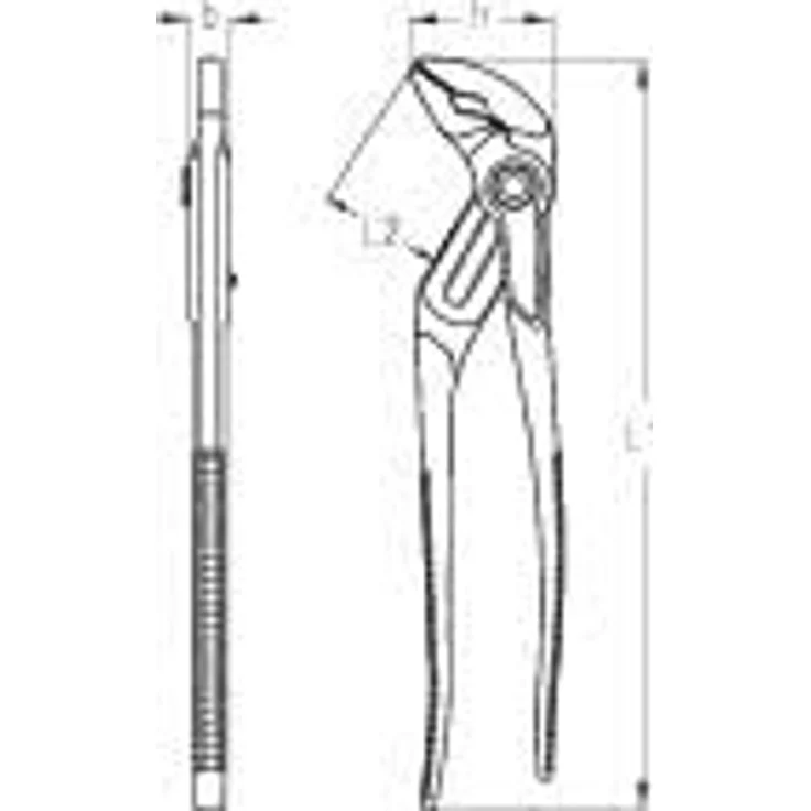 GEDORE SB 142 TL Universalzange 10'', 15-Fach verstellbar, Blau – Bild 2