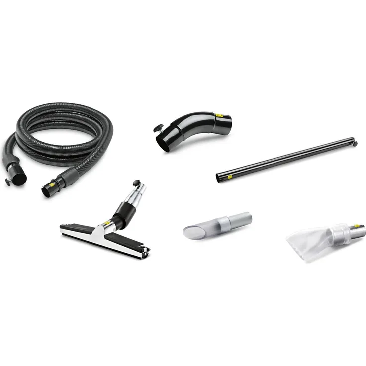 Kärcher Standard Kit Flüssigkeiten / Späne DN50, Zubehörset für Nass- und Trockensauger mit 3m ME-PU-Schlauch und verschiedenen Düsen