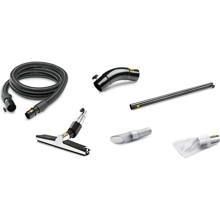 Kärcher Standard Kit Flüssigkeiten / Späne DN50, Zubehörset für Nass- und Trockensauger mit 3m ME-PU-Schlauch und verschiedenen Düsen