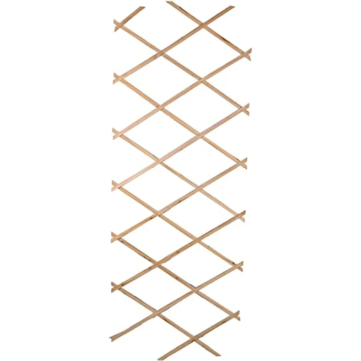 Holz Rankgitter ausziehbar - 180 x 90 cm - Scherenspalier für Kletterpflanzen - Garten Blumen Spalier Pflanzen Rankhilfe Scherengitter Holzgitter – Bild 1