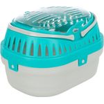 TRIXIE Tiertransportbox Traveller Pico Transportbox, für Kleinnager und Kaninchen, blau
