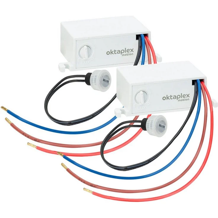 Oktaplex motion Jasy Einbau Dämmerungssensor 230V, weiß, IP65, 600W LED/1200W Glühlampen – Bild 1