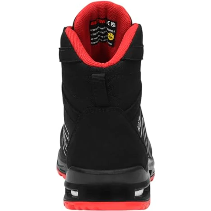 ELTEN ENNO XXT Pro Mid ESD S3S, Sicherheitsstiefel in Schwarz/Rot, Größe 42 – Bild 3