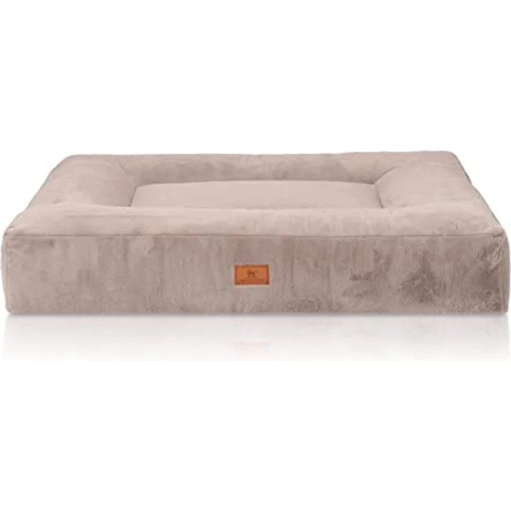 Knuffelwuff orthopädisches Hundebett Midland XL 100 x 80cm Grau - Hundekissen für große, mittelgroße und kleine Hunde - Waschbar – Bild 2