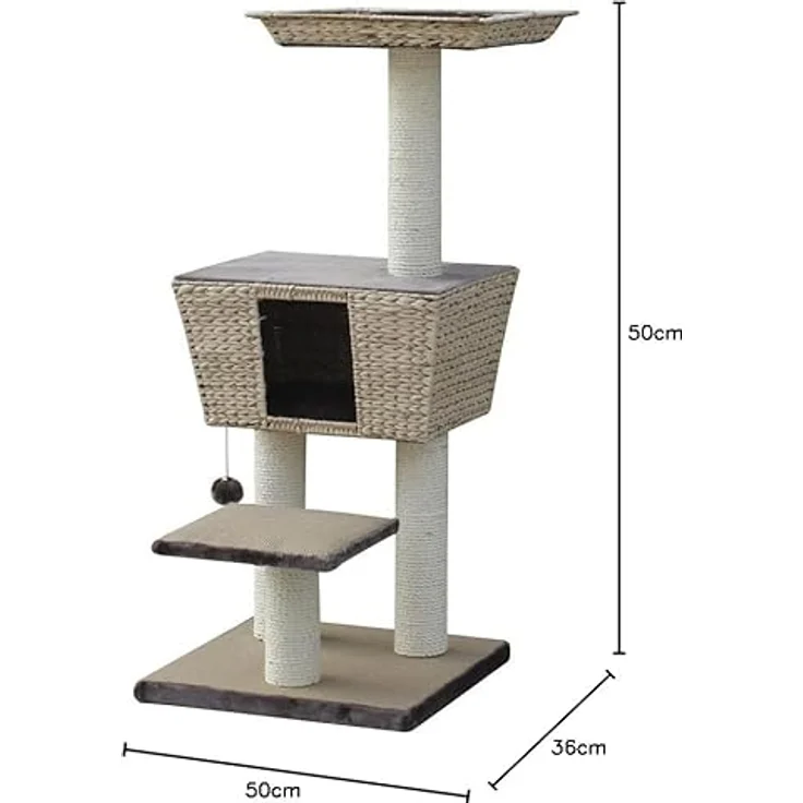 Nobby Kratzbaum MOTEGA S 48x48 cm 114 cm hellbraun – Bild 3