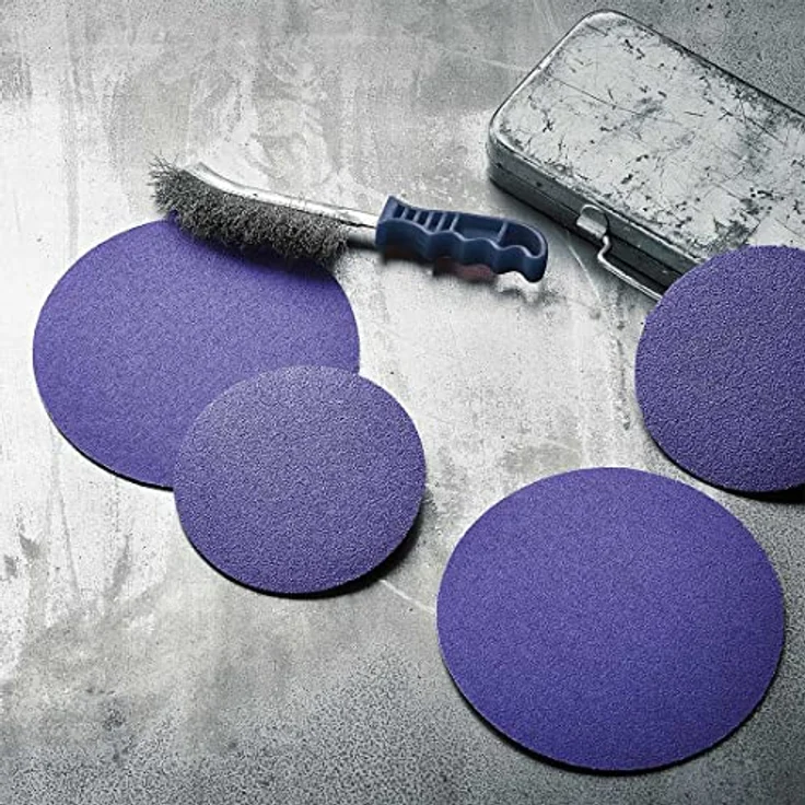 MENZER Titanium HD Klett-Schleifblätter, 150 x 100 mm, 7-Loch, Keramik-Mix, sehr fein, 50 Stk. – Bild 5