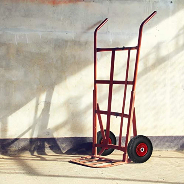 Sackkarrenrad 3.00-4, 2er Set, luftbereift, bis 100 kg, 260 x 85 mm, Ersatzrad mit Stahlfelge, schwarz-grau – Bild 4