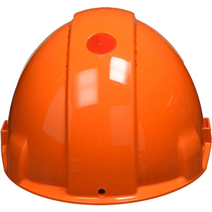 3M Peltor Schutzhelm G3000DUV-OR, ABS, Helm Innenausstattung mit Leder SchWeißband und Pinnlock Verschluss, belüftet, Orange – Bild 3