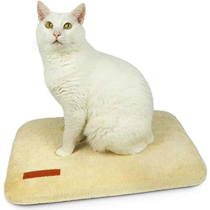 SCHLITZOHR Fensterliegeplatz Teddy | stabile Katzenliege für Fensterbank | Fensterbankliege für Katzen | 51 × 36 cm (Beige) – Bild 1