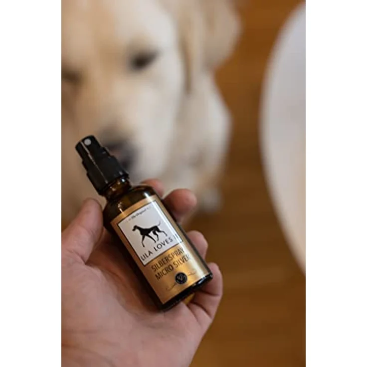 Silberspray für Hunde – natürliche Pflege, mit Aloe Vera und Hyaluron, reinigt und regeneriert, nanofrei, mit Mikrosilber, SILBERSPRAY von LILA LOVES IT, 50 ml – Bild 3