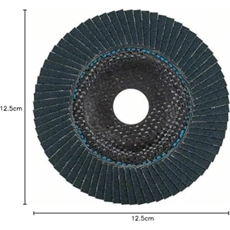 Bosch DIY Fächerschleifscheibe (für Winkelschleifer verschiedene Materialien, bombierte Ausführung, Ø 125 mm, Körnung 80) – Bild 6