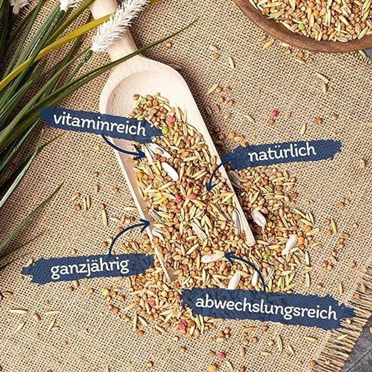 Lyra Pet® | 25 kg Streufutter | Wildvogelfutter Ganzjährig | Mischfutter aus Getreide & Samen | Ideal für Vogelhäuser & Futterspender | Abwechslungsreiches & fetthaltiges Vogelfutter für Wildvögel – Bild 2
