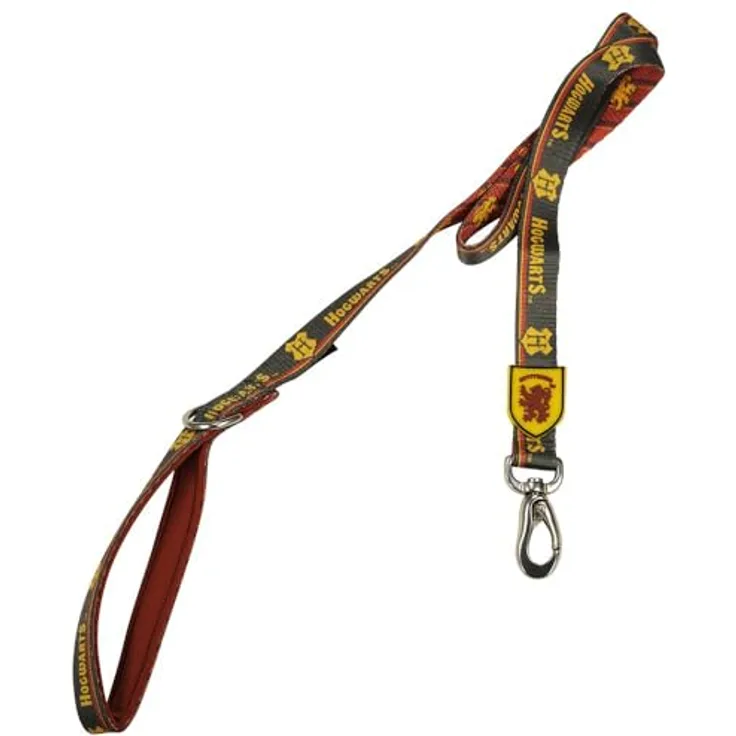 CERDÁ LIFE'S LITTLE MOMENTS Harry Potter Premium-Hundeleine, Gelb und Rot, Größe M, aus 100% Polyester, Gryffindor Design, mit Karabiner für Halsband, Originalprodukt, entworfen in Spanien