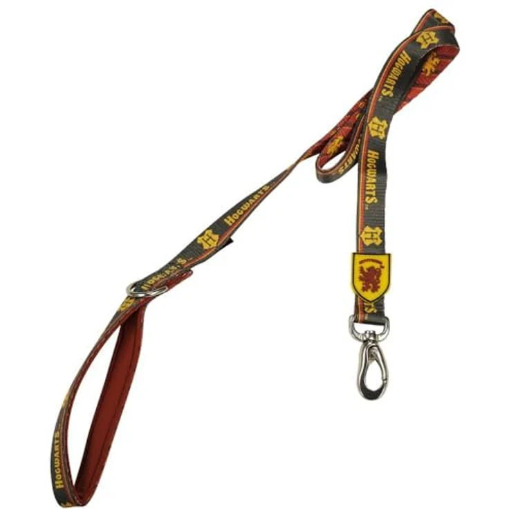 CERDÁ LIFE'S LITTLE MOMENTS Harry Potter Premium-Hundeleine, Gelb und Rot, Größe M, aus 100% Polyester, Gryffindor Design, mit Karabiner für Halsband, Originalprodukt, entworfen in Spanien – Bild 1