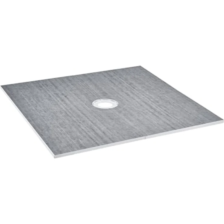 VEVOR Duschrand-Set, 1828 x 1828 x 32 mm, leichtes EPS-Duschwannen-Set mit Zentralablauf und 2 wasserdichten Tüchern, ideal für minimalistische Badezimmerdesigns – Bild 4