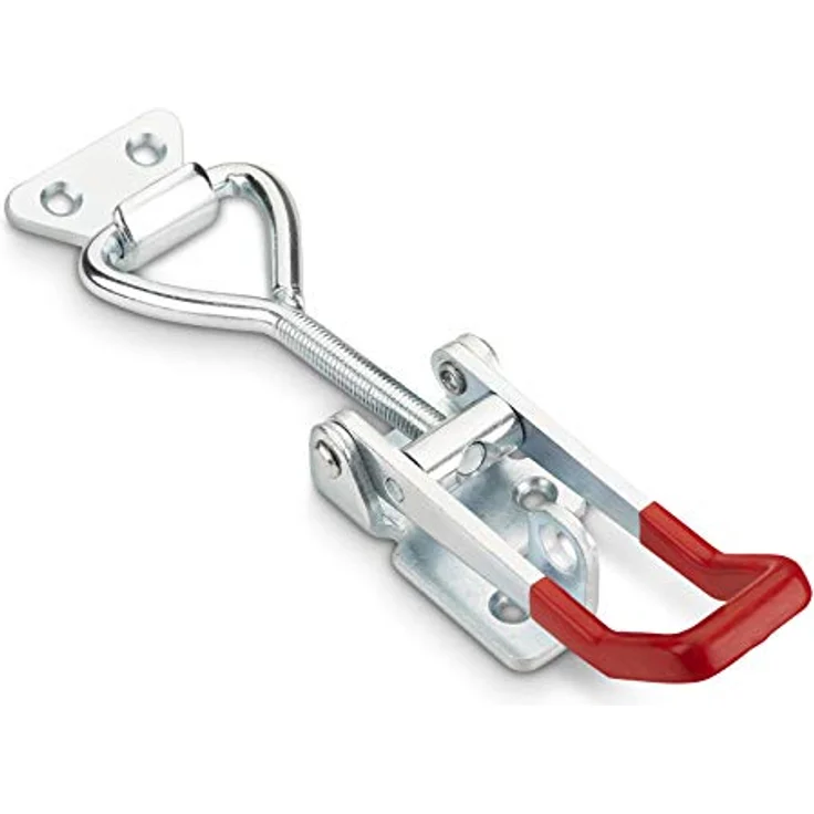 SOTECH 6er Set Spannverschluss M8, abschließbar, Haltekraft 600 Kg, Stahl verzinkt, verstellbare Knebelklemme – Bild 2