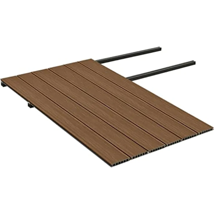 WPC Terrassendielen mit Zubehör Braun und Grau 15 m² 4 m – Bild 10