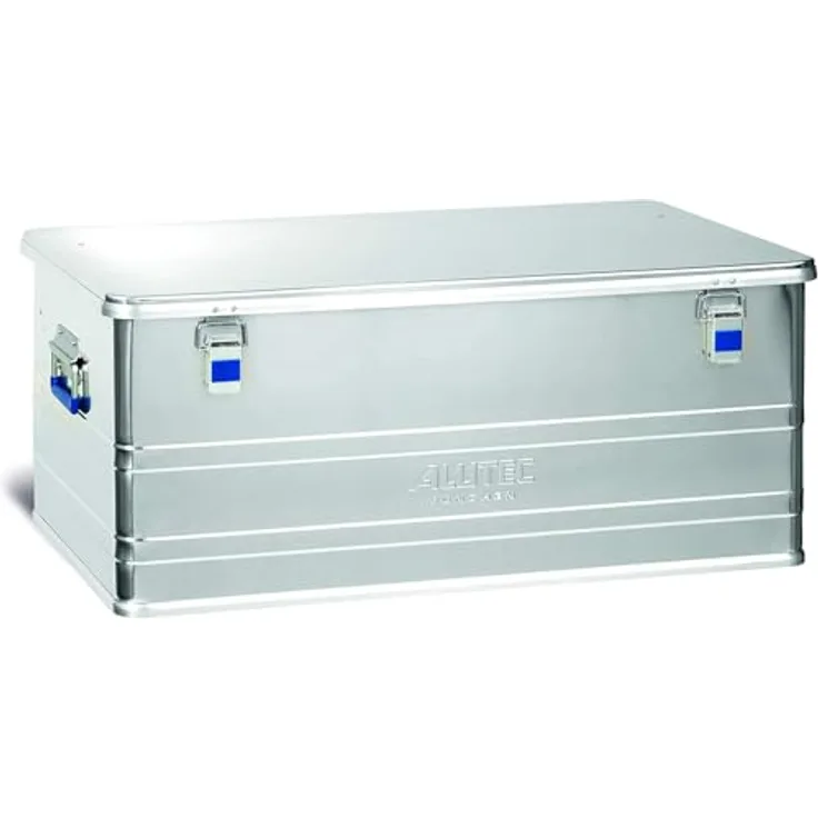 ALUTEC Aluminiumbox Comfort 140, werkzeugbox mit 140 l Fassungsvermögen, staub-/spritzwassergeschützt, Innenmaße 870 x 460 x 350 mm, Gewicht 7,70 kg