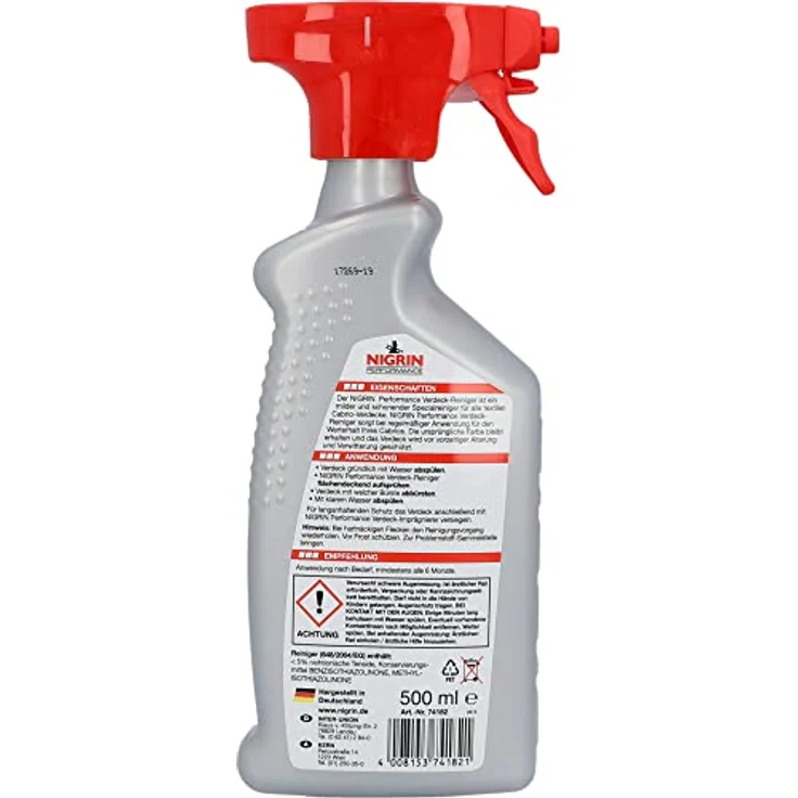 Nigrin 74182 Verdeckreiniger 500ml – Bild 5