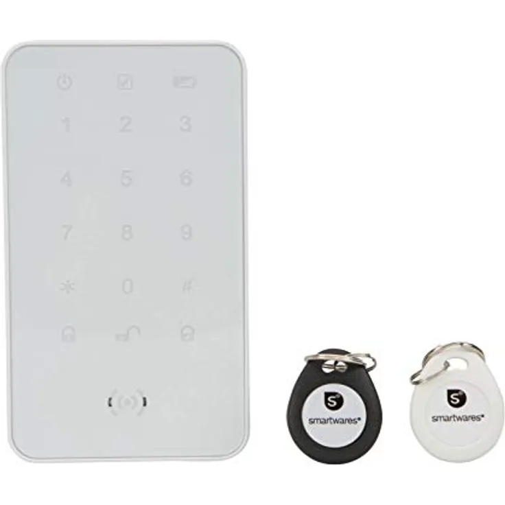 Smartwares SA78C Funk-Tastatur/Keypad & 2 NFC Tags für Alarmsysteme