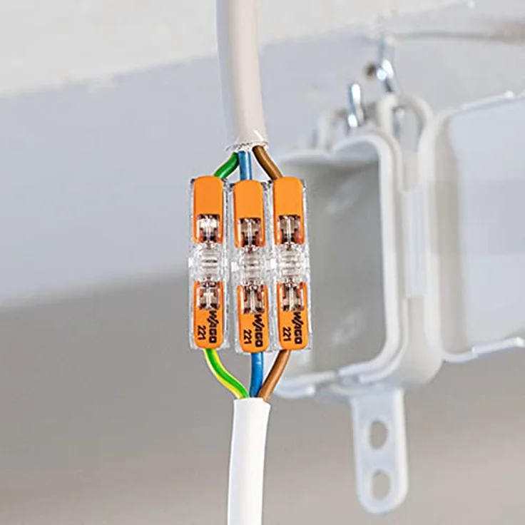 Wago Durchgangsklemme 221-2411, Hebelklemme für 2 Leiter, 0,2 mm² - 4 mm², 60 Stk. – Bild 6