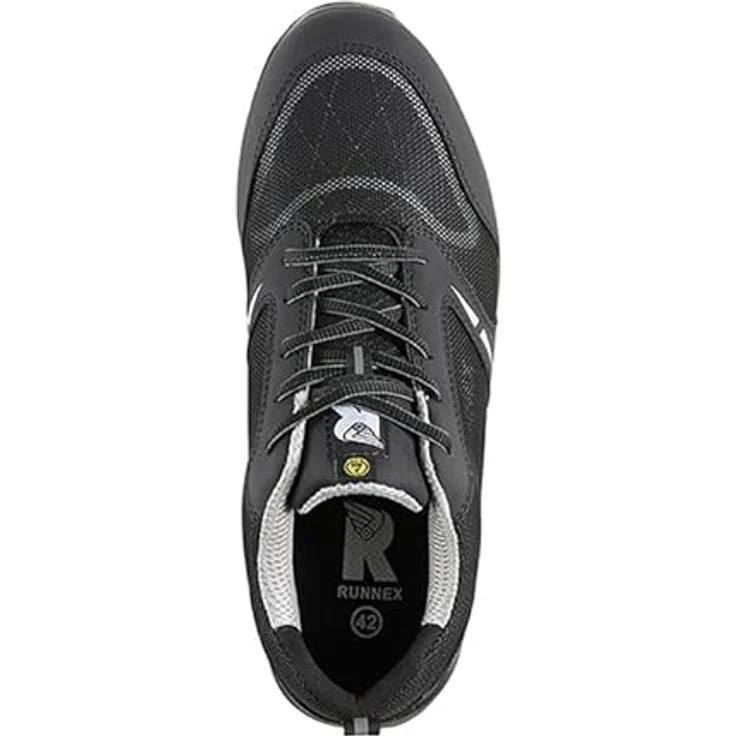RUNNEX SportStar S1PS, metallfreier Sicherheitsschuh mit Composite-Zehenschutz und rutschhemmender PU-Sohle, schwarz – Bild 3