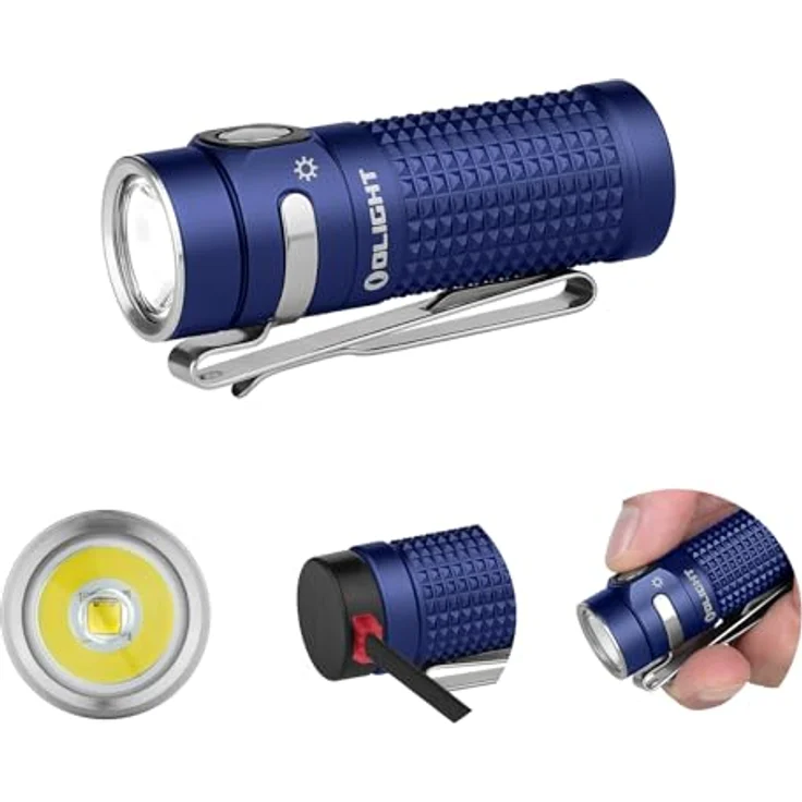 OLIGHT Baton 4 LED Taschenlampe, 1300 lm, wiederaufladbar, langlebiger Metallschalter, bis zu 30 Tage Laufzeit – Bild 1
