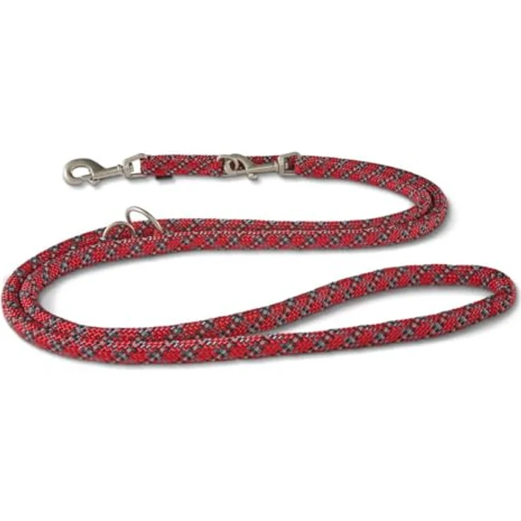Wolters Everest-Tauprogramm Führleine extra lang 300 cm x 1,3 cm, rot/schwarz, strapazierfähig aus Nylongewebe für Hunde und Hundesport – Bild 1