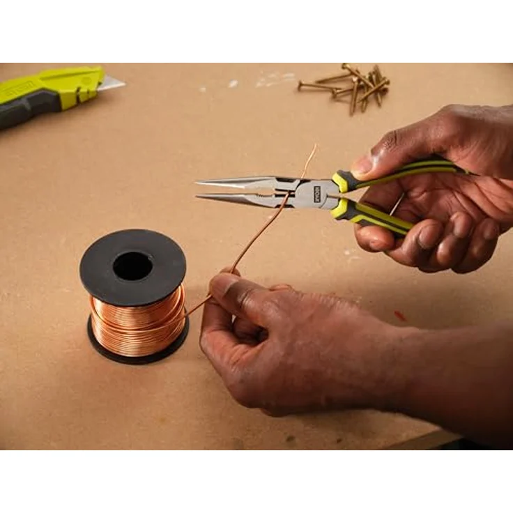 RYOBI Flachrundzange RHLNP200, 200mm mit mehreren Griffzonen und robuster Konstruktion – Bild 5