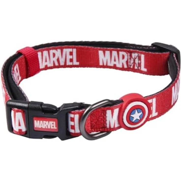 Cerdá for Fan Pets, Hundehalsband mit Marvel Motiven, 100% Polyester, beständiger Stoff, kleine Metallanhänger, offiziell lizenziert von Marvel – Bild 1