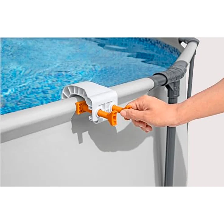 Bestway Flowclear Einhängefilter Skimatic Wasserfilter, weiß/orange, 3.974 l/h – Bild 4