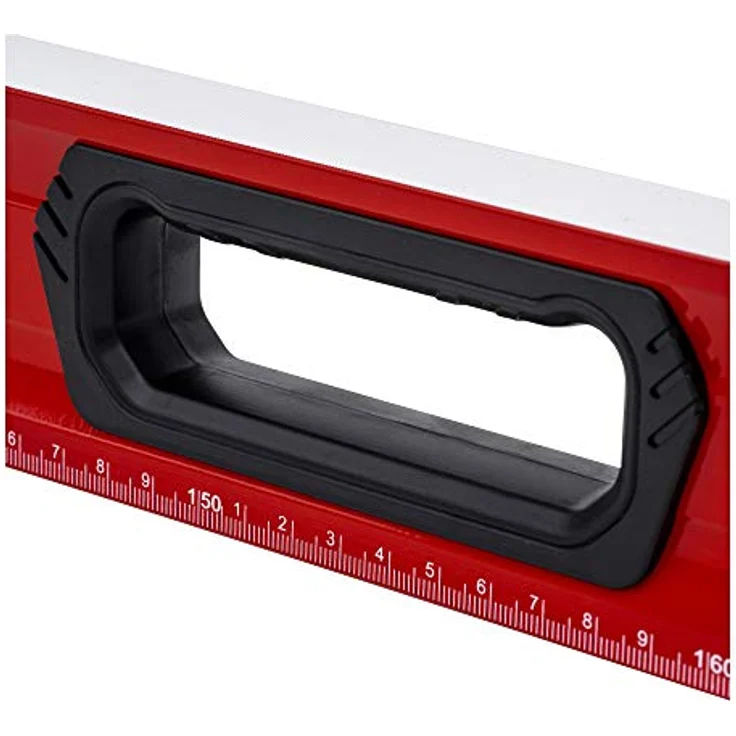 STIER Premium Wasserwaage, mit Magnet und drei Libellen, 1800 mm, 0,5 mm/m, vertikal und horizontal messen, Spiegel-Lotlibelle, präzise Messung, Aluminiumlegierung, doppelt gefräste Oberfläche – Bild 5