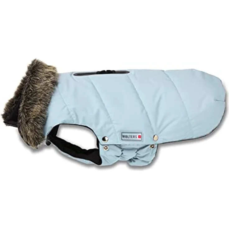 Wolters Cat & Dog Wolters Parka mit Fellkragen, Größe:20 cm, Farbe:light blue