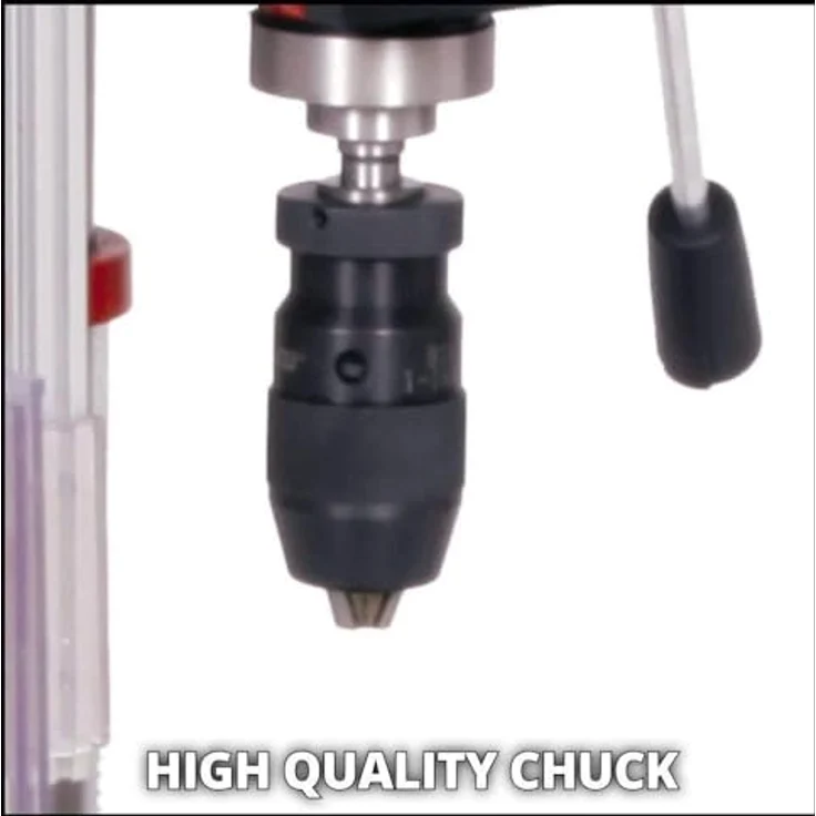 Einhell Säulenbohrmaschine TE-BD 750 E (750 W, 450 - 2500 min-1, stufenlose Drehzahlregulierung, Schnellspannbohrfutter für Bohrer 1-16 mm, MK2-Aufnahme, höhenverstell-, neig- und drehbarer Bohrtisch) – Bild 7