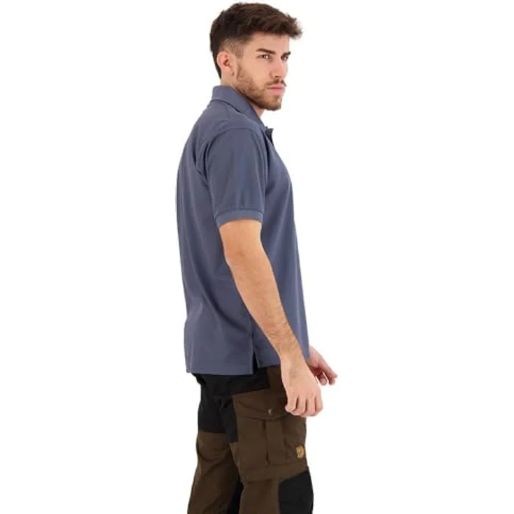Fjällräven Poloshirt Crowley, Kurzarm-Poloshirt aus schnelltrocknendem Funktionsmaterial, grau – Bild 5