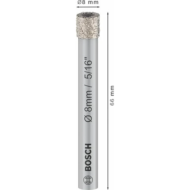 Bosch Diamantbohrer Expert for Ceramic, 8 mm, für harte und weiche Keramikfliesen, mit Kühlwachs – Bild 4