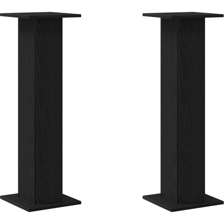 vidaXL Blumenständer Pflanzenständer Schwarze Eiche Holzwerkstoff Groß Rechteckig (1 St)