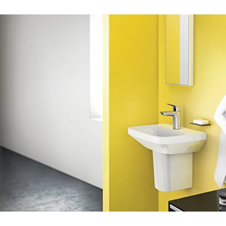 hansgrohe Logis 100 Spültischarmatur, chrom, mit Zugstangen-Ablaufgarnitur und 5 l/min Durchflussmenge – Bild 4