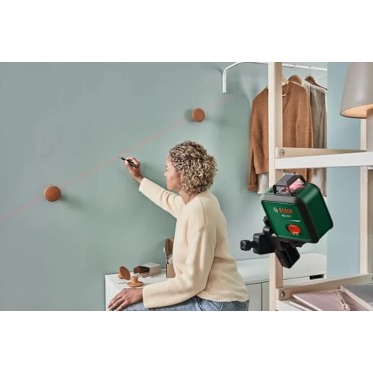 Bosch Home and Garden PLL 360-1 Linienlaser, Selbstnivellierend mit 360°-Linie, hohe Präzision ± 0,4 mm/m – Bild 7