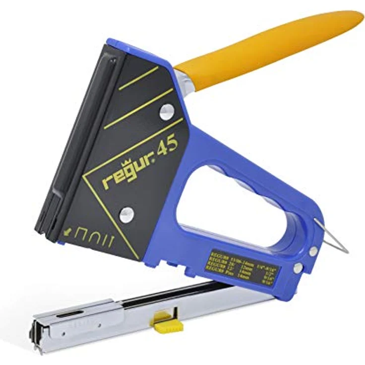 Regur REGUR 45 Handtacker - 4-in-1 Multifunktions-Tacker für Feindraht-Klammern, Bogen-Klammern, Tackernägel und Pins, präzise und robust für vielseitige Anwendungen – Bild 3