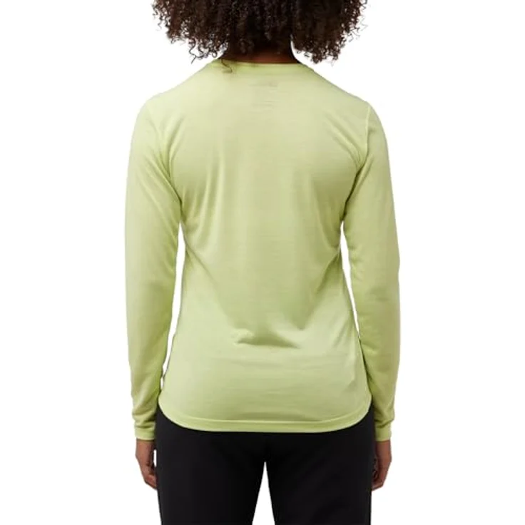 Jack Wolfskin VONNAN Ls T W, Damen Shirt, grünes TEXADRI Material mit geruchshemmender MICROBAN® Technologie, Größe S – Bild 2