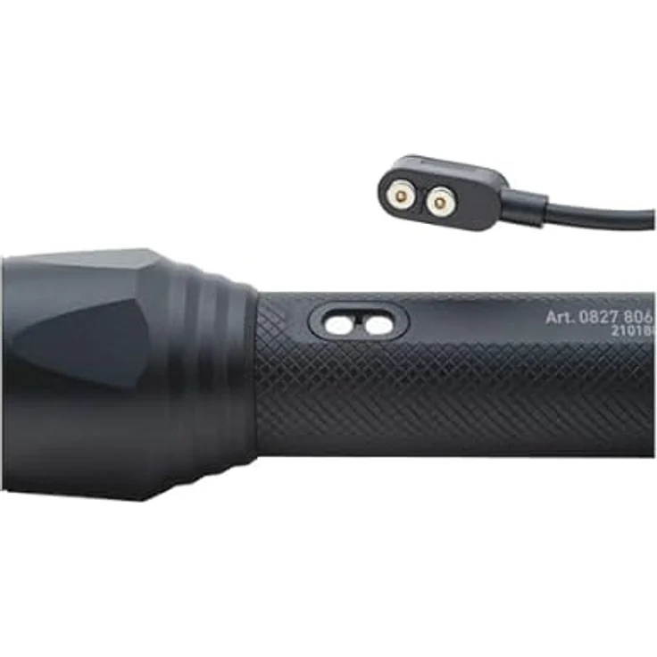 Würth Taschenlampe High End Power LED Akku Lampe Leuchte WTX4R wiederaufladbar, schwarz - Robustes Magnetladesystem, 800 Lumen, IP67 Spritzwasser- und staubdicht – Bild 4