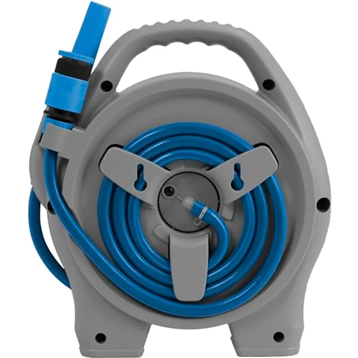 BRUNNER AQUAFIL PRO 11,5m - Tragbare Schlauchtrommel - lebensmittelechter Schlauch 7203133N blau, grau – Bild 4