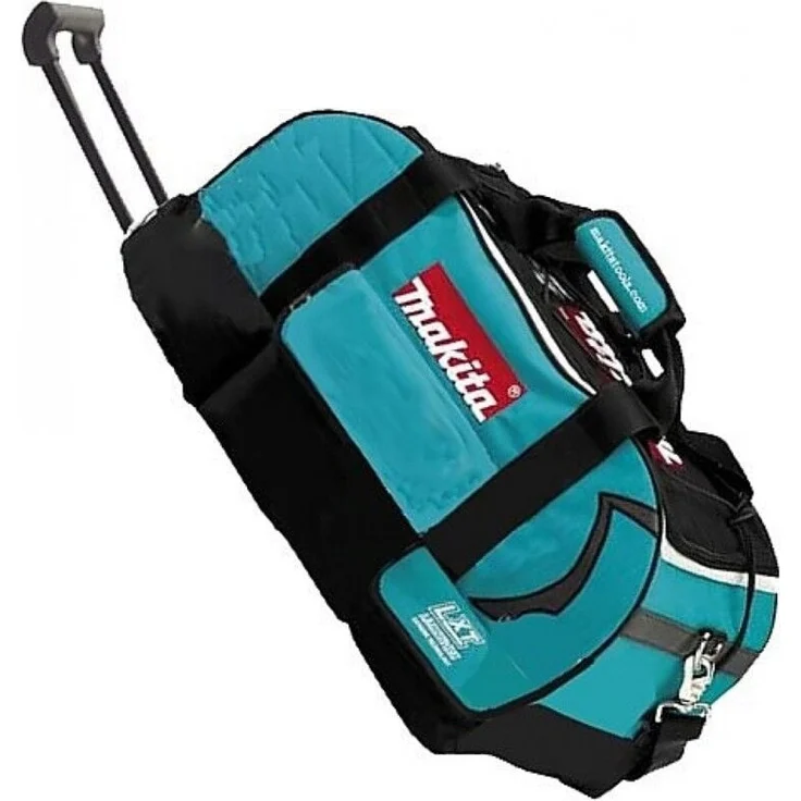 Makita 1914G0-5, Transporttasche mit Rollen und Teleskopstiel, 700 x 350 x 300 mm, robustes Nylon, gepolsterte Wände, hohe Mobilität
