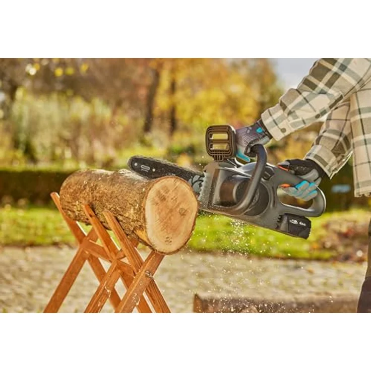 Gardena Akku-Kettensäge 'PowerSaw 250/18V', 25 cm Schwert, bürstenloser Motor, ohne Akku, POWER FOR ALL – Bild 7