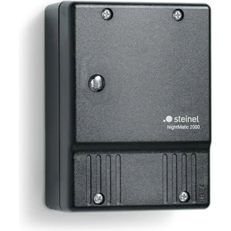 Steinel Dämmerungsschalter NightMatic 2000, automatischer Bewegungsmelder für 1000 W, Schwarz – Bild 1